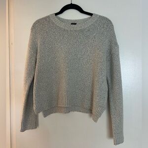 Brandy Melville Heather Gray Crew Neck Sweater